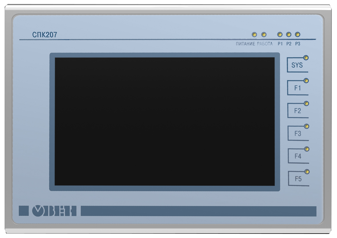 Панельный программируемый логический контроллер ОВЕН СПК207